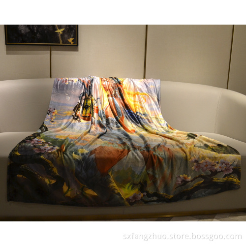 children cartoon  printed 50x60 sublimation blankets